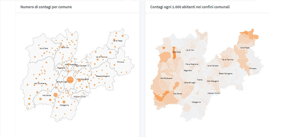 Coronavirus in Trentino, un nuovo positivo nel capoluogo